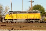 Long-hood view of CEFX SD40-2 #2815 working the east end of the yard 